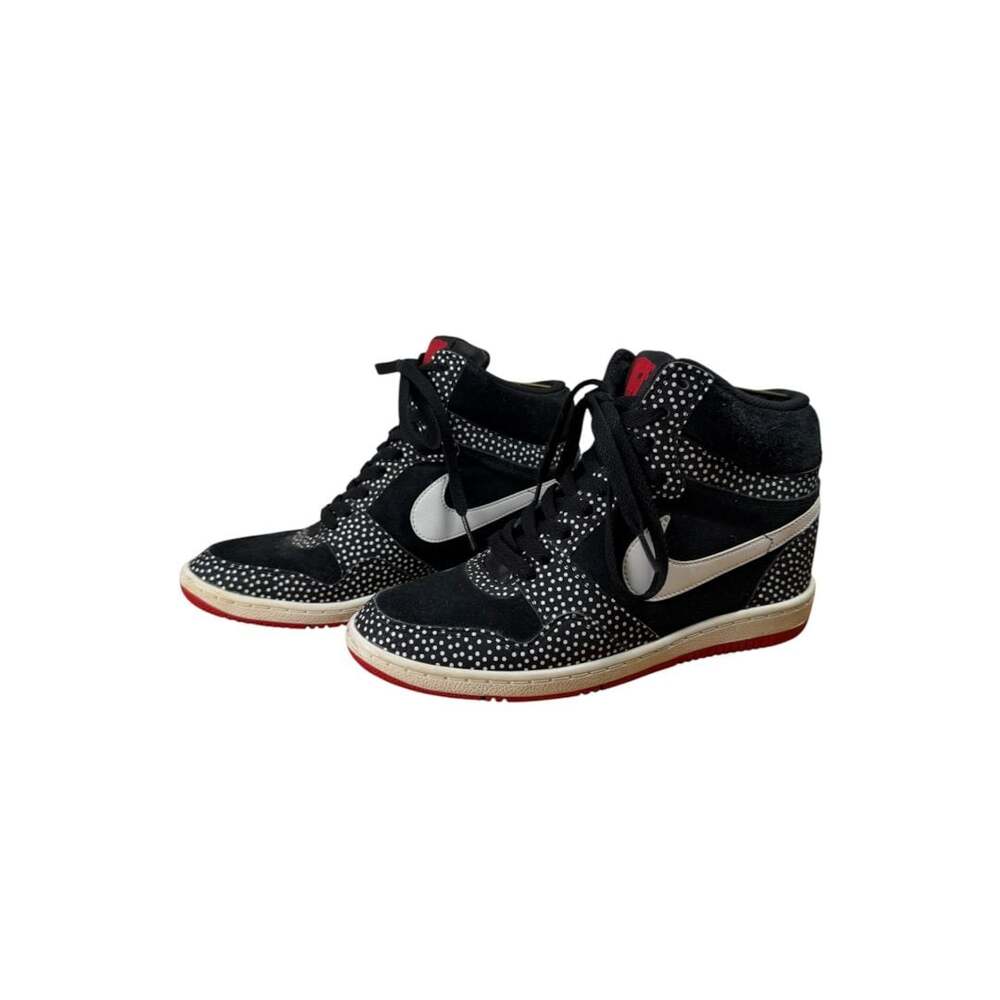 Nike Force Sky High Print Polka Dot Women's Wedge Sneaker Sz. 9.5